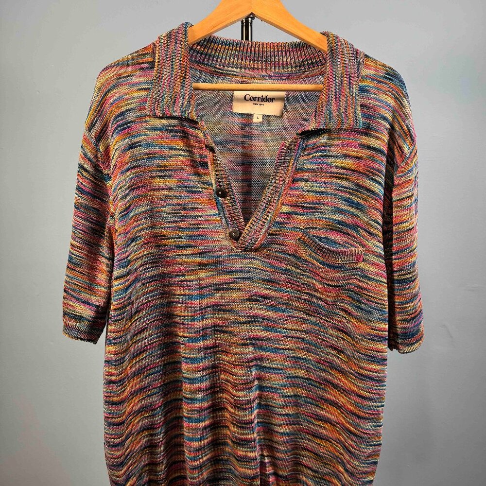 Corridor Space Dye Knit Polo